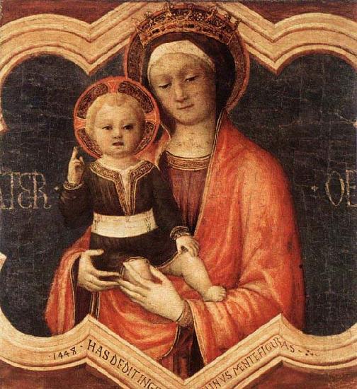 Jacopo Bellini Madonna and Child china oil painting image